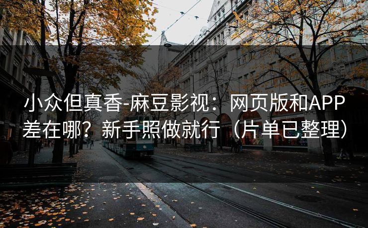 小众但真香-麻豆影视：网页版和APP差在哪？新手照做就行（片单已整理）
