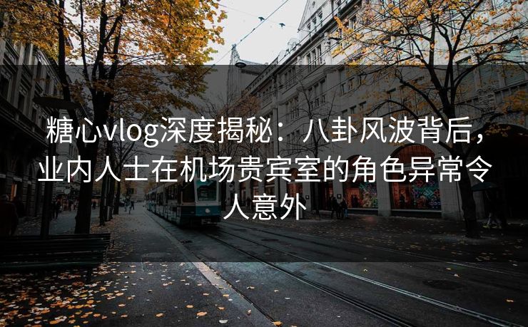 糖心vlog深度揭秘：八卦风波背后，业内人士在机场贵宾室的角色异常令人意外